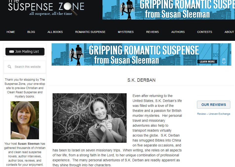 Suspense Zone Feature Author